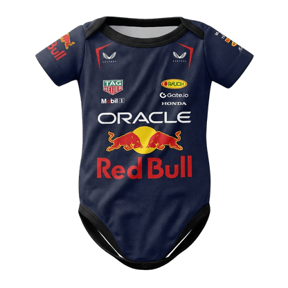 red bull baby bodysuit onesie 2025 season front 
