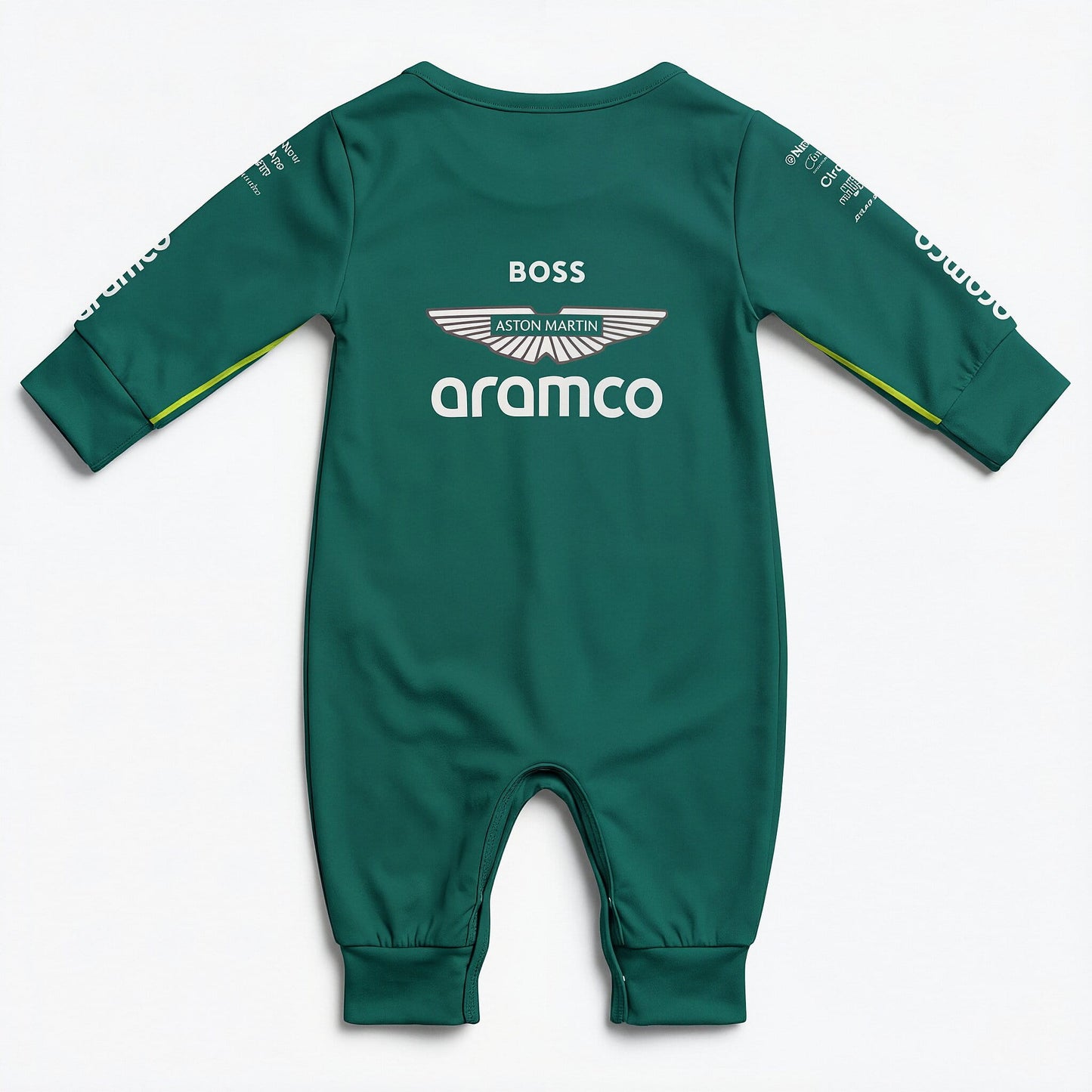 aston martin baby onesie back