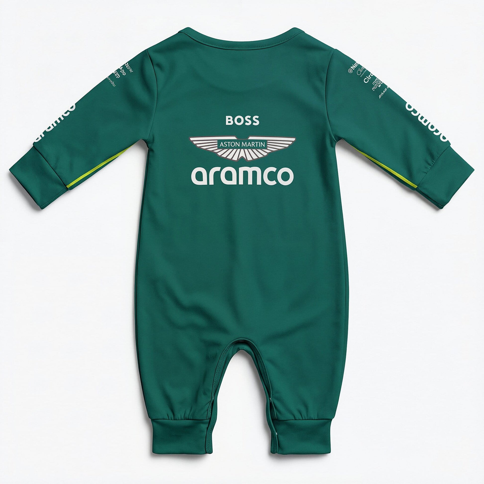 aston martin baby onesie back