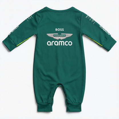 aston martin baby onesie back