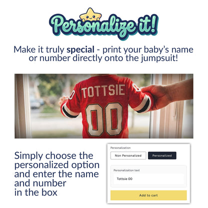 Chicago Blackhawks Hockey Baby Jumpsuit