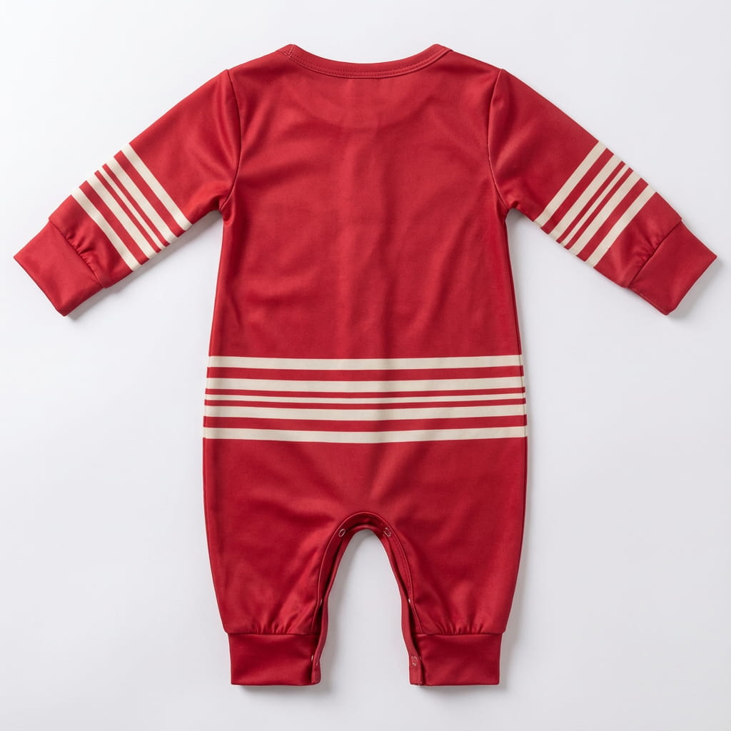 Detroit Red Wings Hockey Baby onesie jumpsuit shot from the back