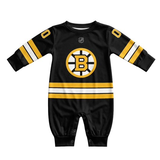 Boston Hockey Baby Jumpsuit