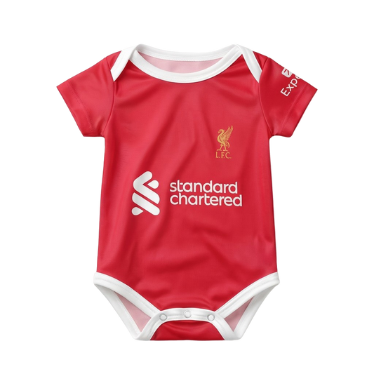 liverpool baby onesie front on traansparent background