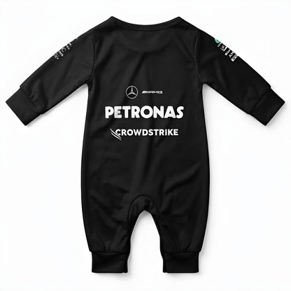 mercedes amg baby onesie jumpsuit back