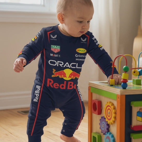 Red Bull racing Formula One inspired baby oneise video