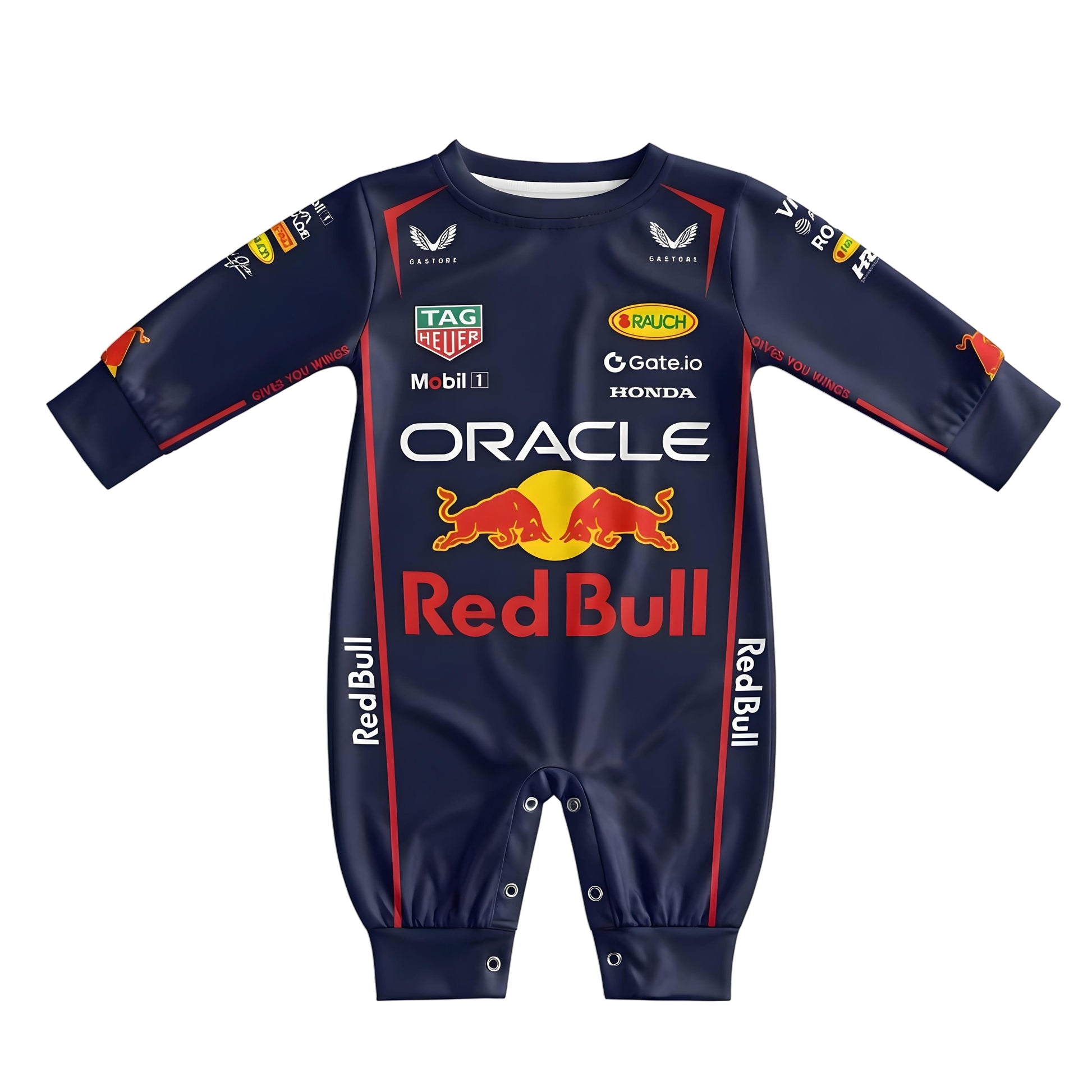2025 Red Bull Racing baby onesie front view