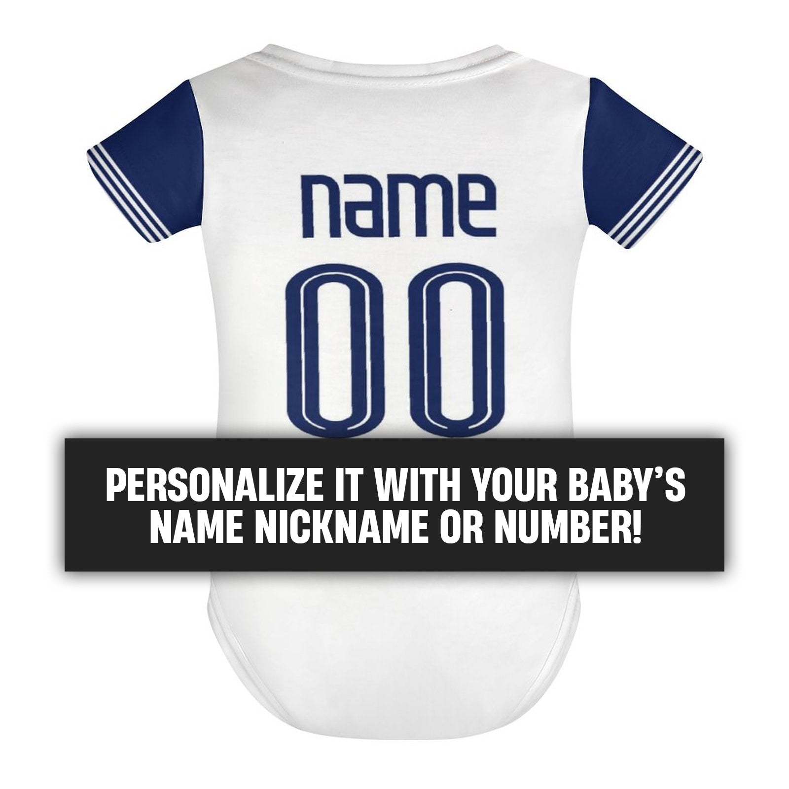 tottenham hotspur baby onesie personalization instructions